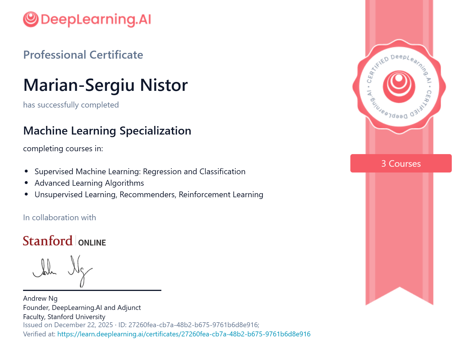 Machine Learning Specialization