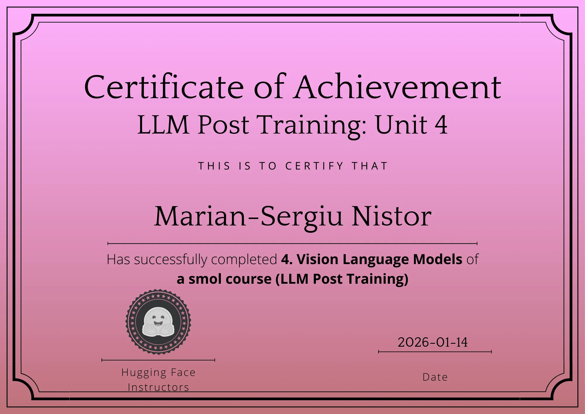 LLM Post Training Course